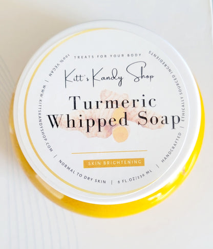 Skin Brightening Turmeric Whipped Soap